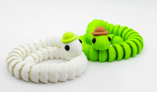 Meet Mr. Snek — the bendy, twisty little troublemaker who’s always ready to hang out!