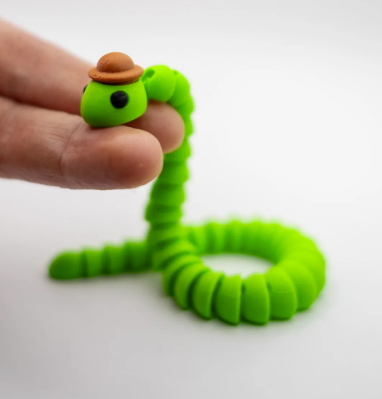 Meet Mr. Snek — the bendy, twisty little troublemaker who’s always ready to hang out!